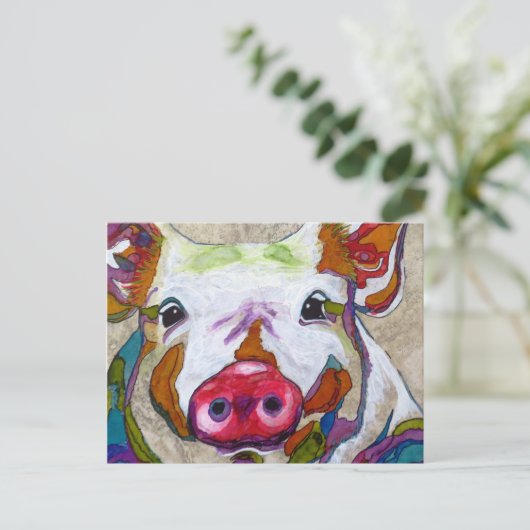 Glanzend. Briefkaart (Staand voorkant)