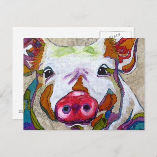 Glanzend. Briefkaart (Voorkant / Achterkant)