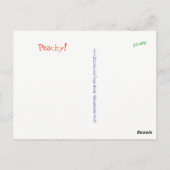 Glanzend Briefkaart: Perziken en Antiek China Briefkaart (Achterkant)