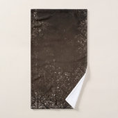 glanzend brons | Rich Brown Glam Damask Bad Handdoek (Handdoek)