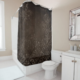 glanzend brons Rich Brown Glam Damask Douchegordijn