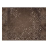 glanzend brons | Rich Brown Glam Damask Tafelkleed (Voorkant (Horizontaal))