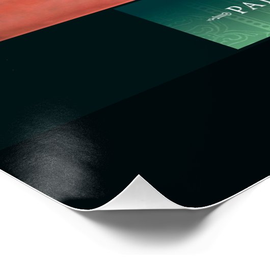 Glanzend 'Carnivale I'-Poster Perfect Poster (Hoek)