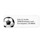 Glanzend Classic Voetbal Etiket (Voorkant)