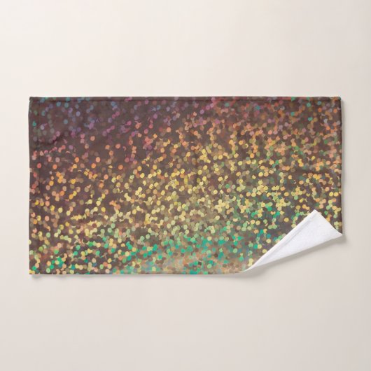 Glanzend, confetti, veelkleurig bad handdoek (Handdoek)