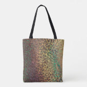 Glanzend, confetti, veelkleurig tote bag (Achterkant)