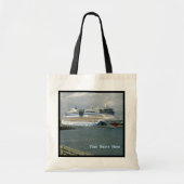 Glanzend cruiseschip op maat tote bag (Voorkant)
