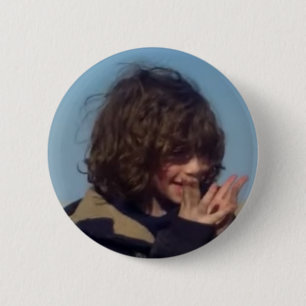 glanzend de knoop ronde button 5,7 cm