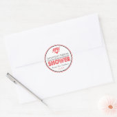 Glanzend Diamond Vrijgezellenfeest Favor (Rood / Z Ronde Sticker (Envelop)
