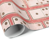 Glanzend Domino Wrapping Paper Cadeaupapier (Rol Hoek)