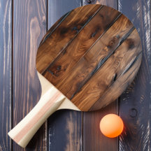 Glanzend donker hout gestreept