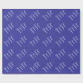 Glanzend donkerblauw Birthday-verlooppapier Cadeaupapier (Vlak)