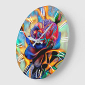 Glanzend Elegant Unique Roos Art Dream Grote Klok (Hoek)