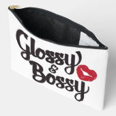 Glanzend en bazig etui (Open)