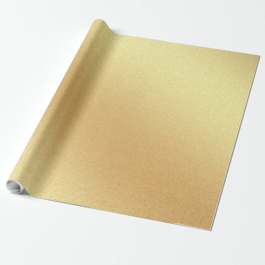 Glanzend Faux Gold Glitter Elegant Modern Cool Gif Cadeaupapier (Uitgerold)