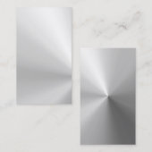 glanzend geborsteld aluminium visitekaartje (Voorkant / Achterkant)