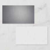 glanzend geborsteld aluminium visitekaartje (Voorkant / Achterkant)