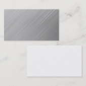 glanzend geborsteld aluminium visitekaartje (Voorkant / Achterkant)