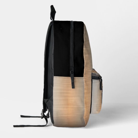 Glanzend geborsteld staal monogram bedrukte rugzak (Links)