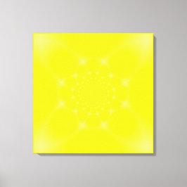 Glanzend Geel Canvas Afdruk