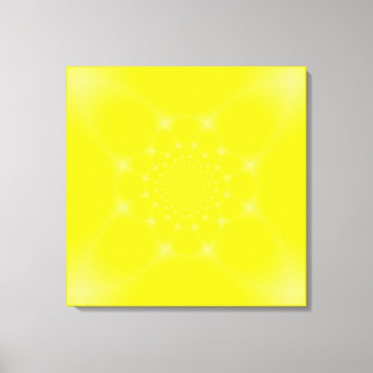 Glanzend Geel Canvas Afdruk (Voorkant)