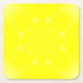 Glanzend Geel Kartonnen Onderzetters (Voorkant)