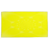 Glanzend Geel Kussensloop (Voorkant-Rechts)