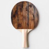 Glanzend gekleurd donker hout tafeltennisbatje (Voorkant)