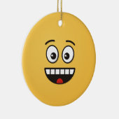 Glanzend gezicht met Open Mouth Ceramic Ornament (Rechts)