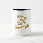 Glanzend glanzend als een diamant mok (Midden)