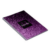 Glanzend glanzend glanzend glanzend glanzend glanz notitieboek (Rechterzijde)