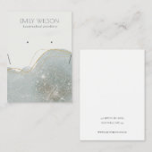 Glanzend glanzend glanzend Ketting Visitekaartje (Voorkant / Achterkant)