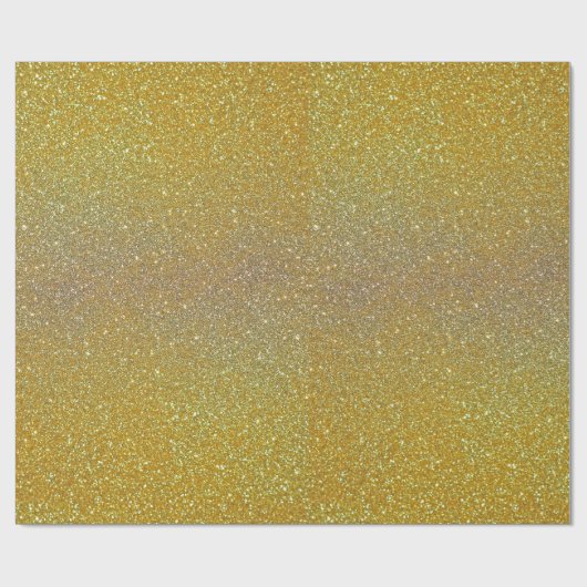 Glanzend glanzend gouden glitter cadeaupapier (Vlak)