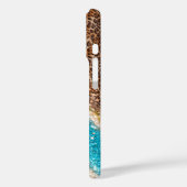 Glanzend Glitter Luipaard Hoortelefoonhoes Ontwerp Case-Mate iPhone Case (Achterkant / Links)