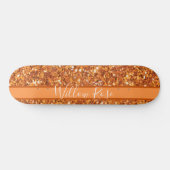 Glanzend glitter persoonlijk skateboard (Horizontaal)