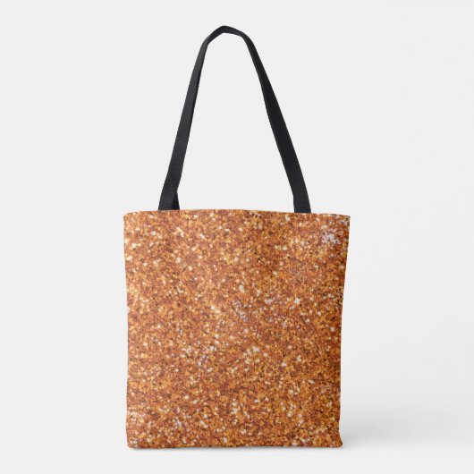Glanzend glitter tote bag (Achterkant)