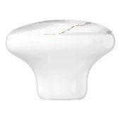 Glanzend Glitter, witte marmer Keramische Knop (Zijkant)
