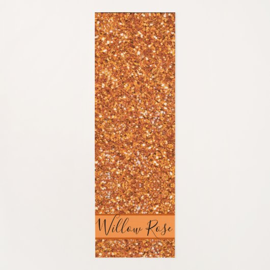 Glanzend glitter yogamat (Voorkant)