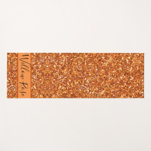 Glanzend glitter yogamat (Voorkant (horizontaal))