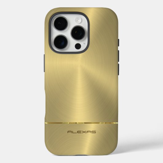 Glanzend goud Case-Mate iPhone case (Achterkant)