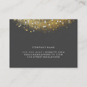 Glanzend Goud Lovert Wit Grijs Visitekaartje (Achterkant)