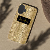 Glanzend Goud schittert glamoureuze art deco Case-Mate iPhone Case