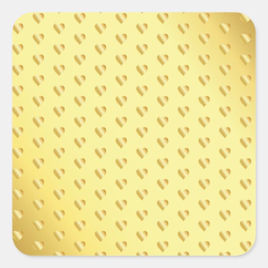 Glanzend Goud Spikkel Blank Sjabloon Elegant Koel Vierkante Sticker (Voorkant)