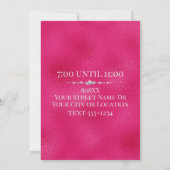 Glanzend Goud VIP op Heet Roze Kaart (Achterkant)