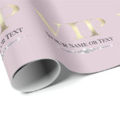 Glanzend Goud VIP op Roze Cadeaupapier (Rol Hoek)