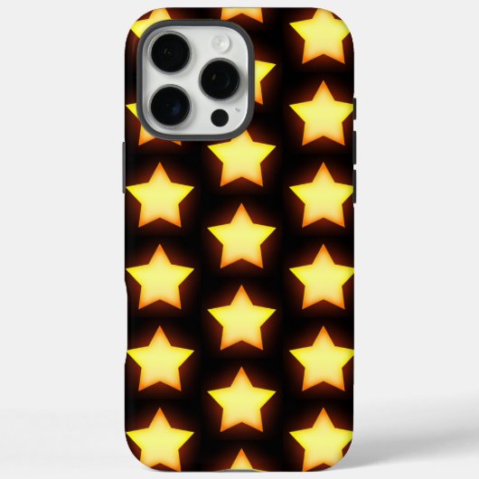 Glanzend Gouden Sterpatroon Case-Mate iPhone Case (Achterkant)