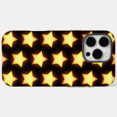 Glanzend Gouden Sterpatroon Case-Mate iPhone Case (Achterkant (horizontaal))