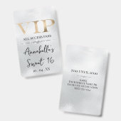 Glanzend Gouden VIP op Zilver Badge (Voor- en achterkant)
