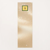 Glanzend Gouden Zand Yogamat (Voorkant)