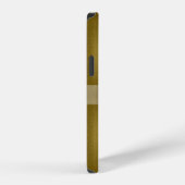 Glanzend goudmetaal met Gepersonaliseerd naam iPhone Hoesje (Rechterkant)